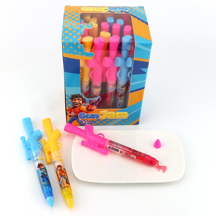 Boxed Jam gun candy gun shaped squeeze liquid jam candy CH-N713