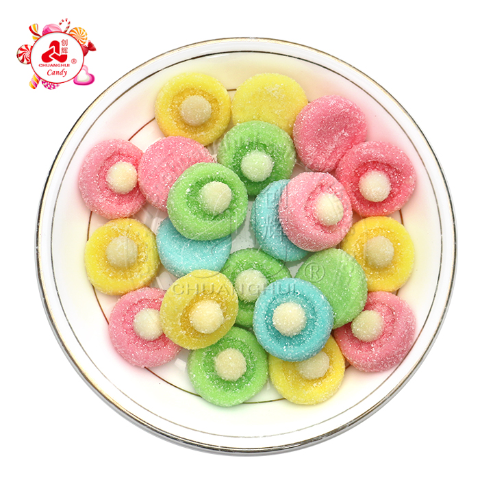 Wholesale cartoon nipple shaped chewy soft gummy candy in bulk CH-S126