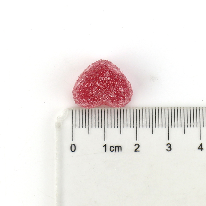 Wholesale mini Love heart shaped chewy soft gummy candy in bulk CH-S132