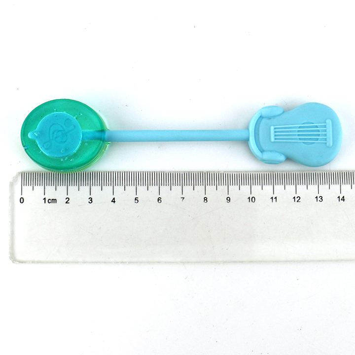 Dual color dual fruit flavor hard lollipop Bone conduction music lollipop toy candy CH-TB233