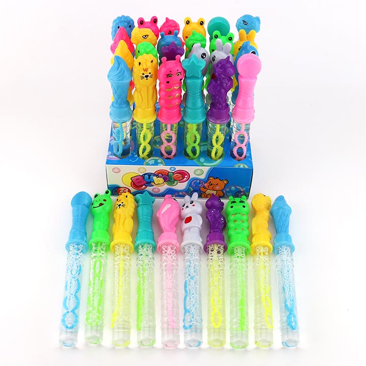 Varied small cartoon animals shaped soap bubble water toy CH-XW025