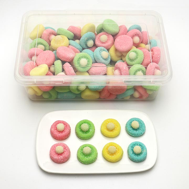 1Kg Cartoon nipple shaped chewy soft gummy candy in box CH-J619