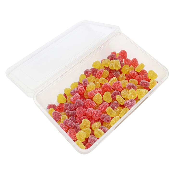 1Kg Cartoon mini Love heart shaped chewy soft gummy candy in box CH-J622