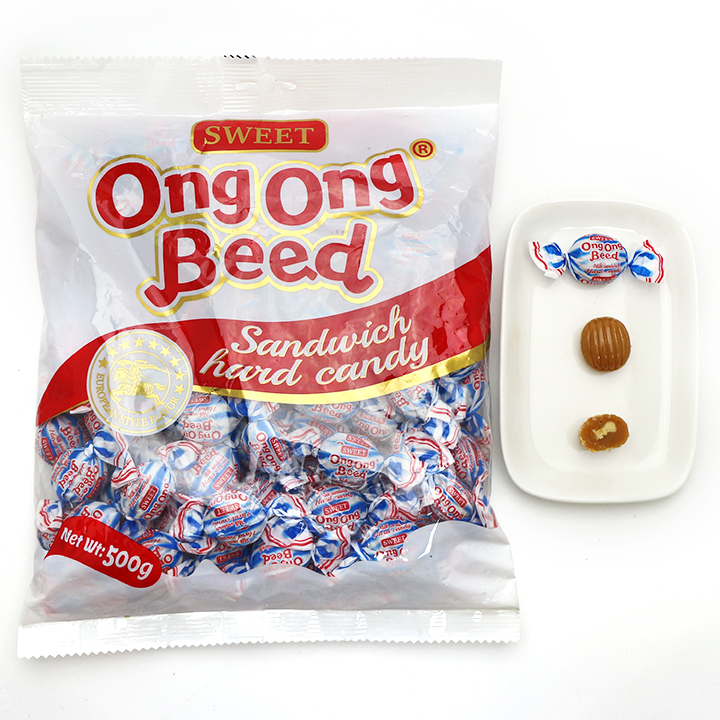 Coffee, coconut, milk flavor sandwich hard milk candy with powder filling sweet CH-Q127