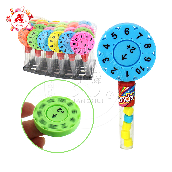 Digital math game finger spinning rotating gyro toy candy CH-T1343