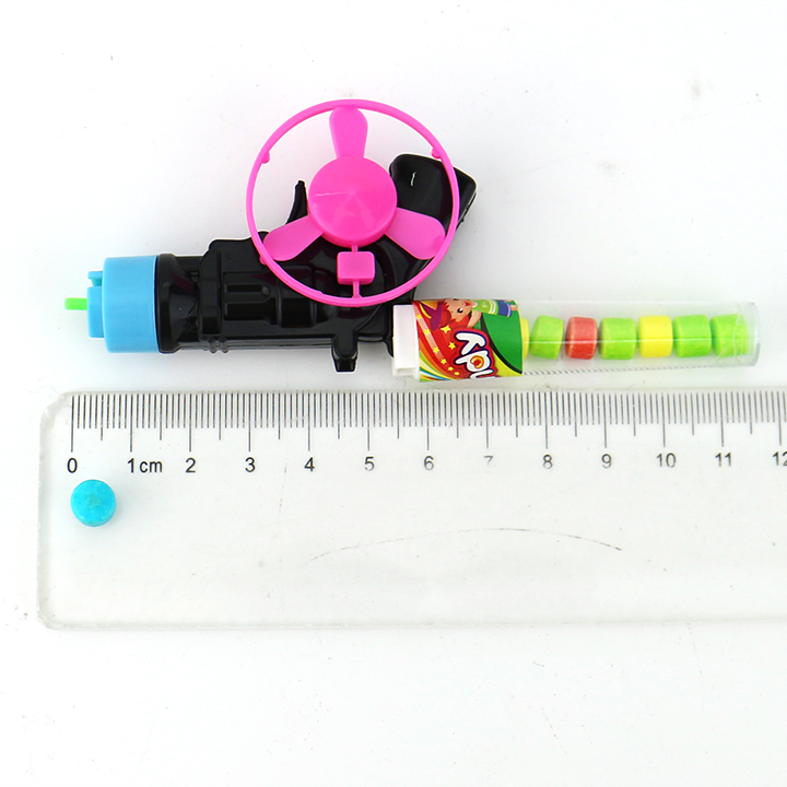 Mini gyro catapult shooting flying saucer gun toy candy CH-T1344