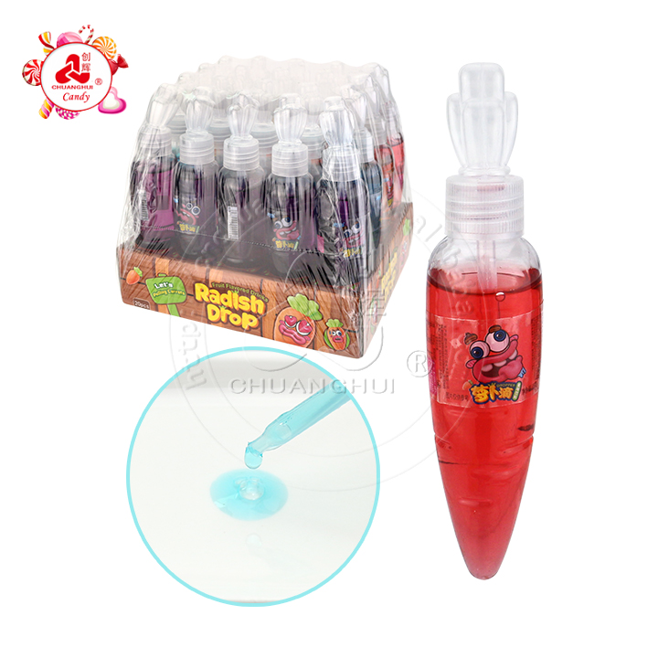 Cartoon radish drop bottle shaped dropper jam carrot liquid candy CH-N716