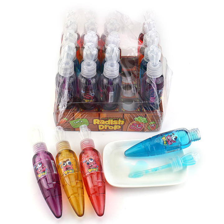 Cartoon radish drop bottle shaped dropper jam carrot liquid candy CH-N716