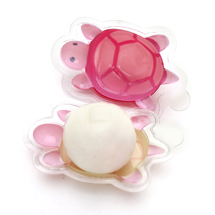 Halal sweets 10g turtle shaped fruit flavor soft gummy candy ball with jam filled CH-J630