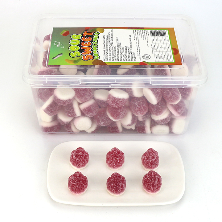 1Kg box grape shaped chewy soft gummy candy in box CH-J635