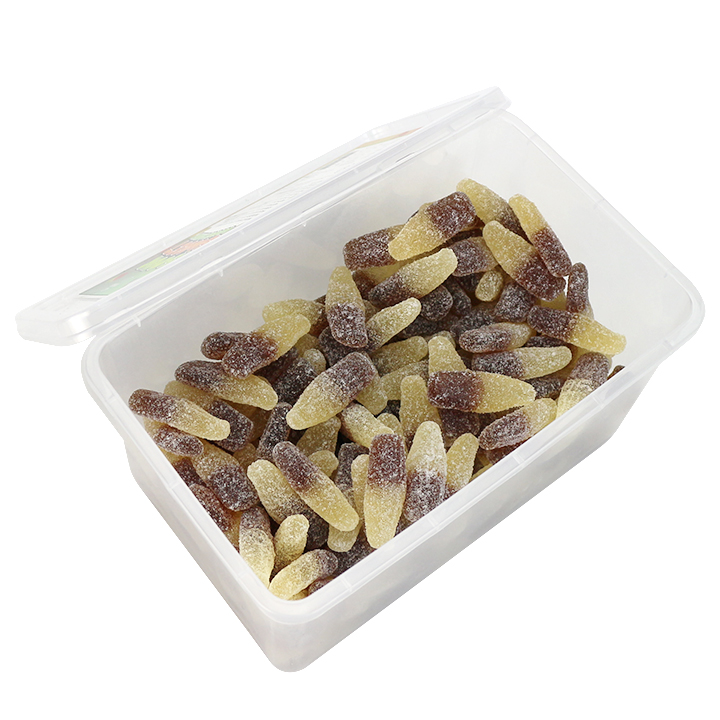 1Kg box Cola Bottle shaped chewy soft gummy candy in box CH-J637