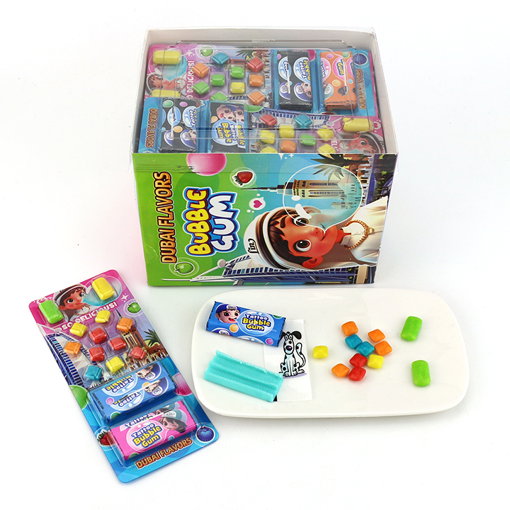 3 in 1 tattoo bubble gum with mini chewing gum CH-E333