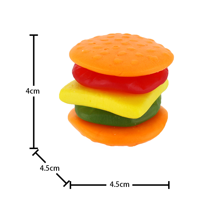 XXL burger fudge big size giant hamburger shape sandwich gummy candy CH-J272-2