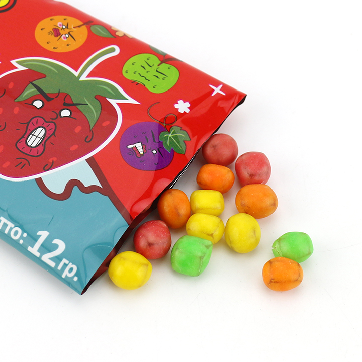 Mixed fruit flavor Sour Chewy Soft candy bean CH-J641