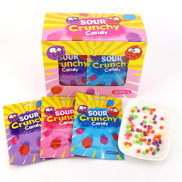 Mini fruit flavored Sour Crunchy Candy Bean CH-J642