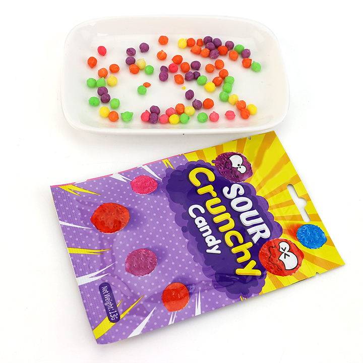 Mini fruit flavored Sour Crunchy Candy Bean CH-J642