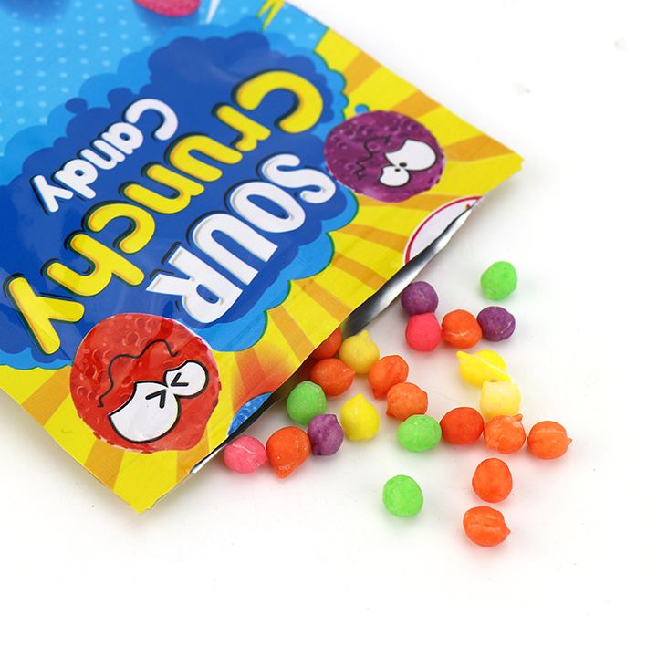 Mini fruit flavored Sour Crunchy Candy Bean CH-J642