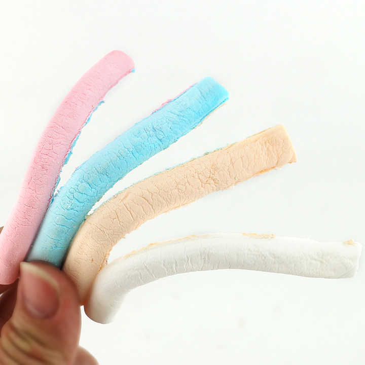 4 colors candy fruit flavored hand torn tearable marshmallows CH-M197