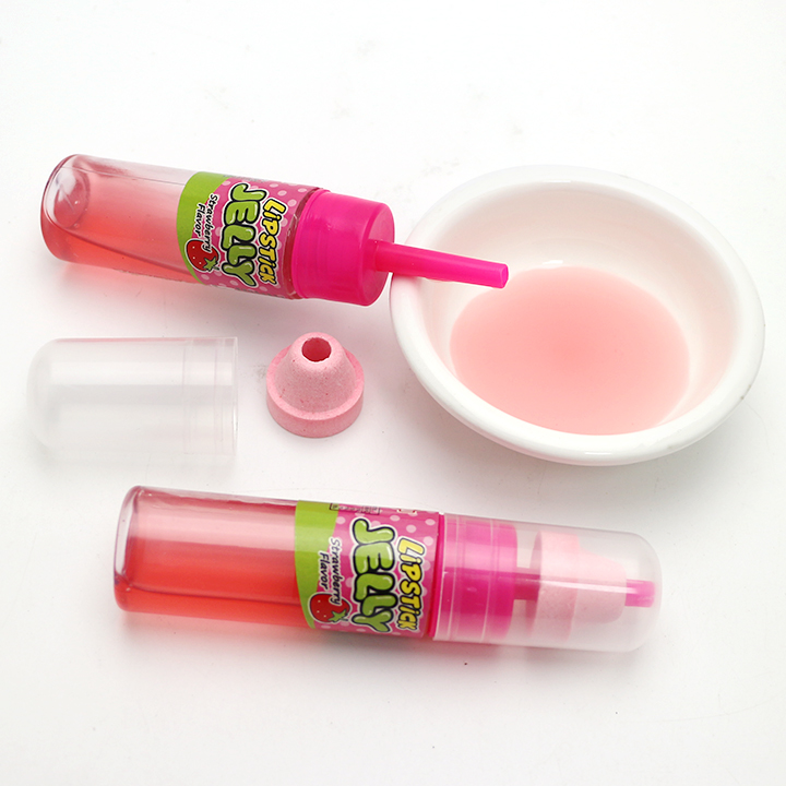 2-in-1 lipstick jelly jam fruit flavored syrup candy with nipple shaped pressed candy CH-N719