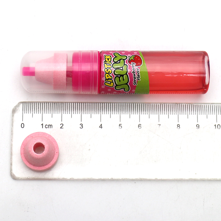 2-in-1 lipstick jelly jam fruit flavored syrup candy with nipple shaped pressed candy CH-N719