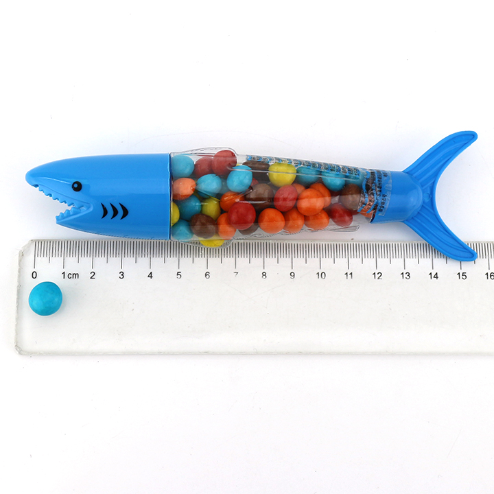 Cartoon Shark bottle candy with colorful crispy chocolate bean CH-N720