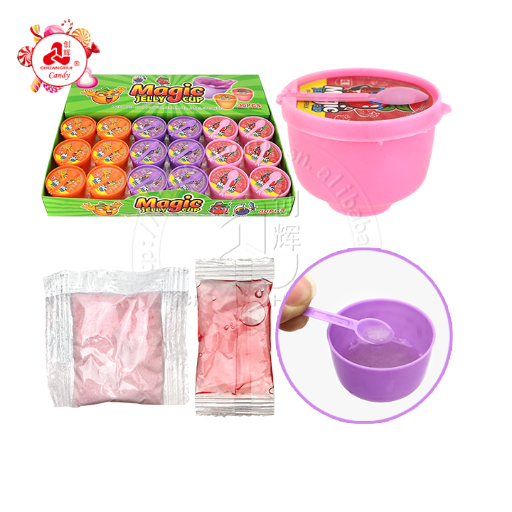 2-in-1 magic jelly cup candy with sour powder and fruit flavor jam syrup CH-N722