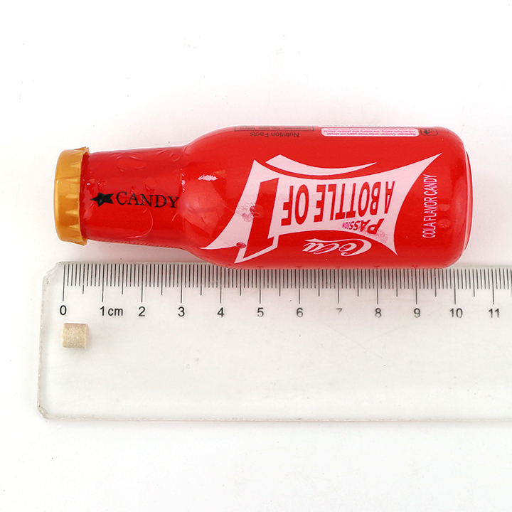 A bottle of candy with mini soda fizzing pressed candy CH-N724