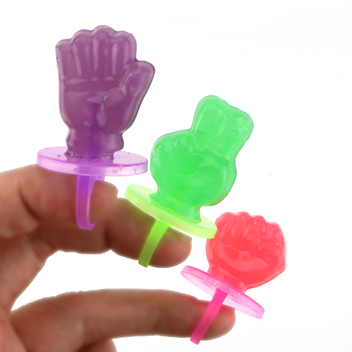 Guessing game ring pop Scissors-stone-cloth lollipop candy toy CH-T1350