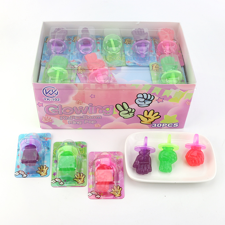 Guessing game ring pop Scissors-stone-cloth lollipop candy toy CH-T1350