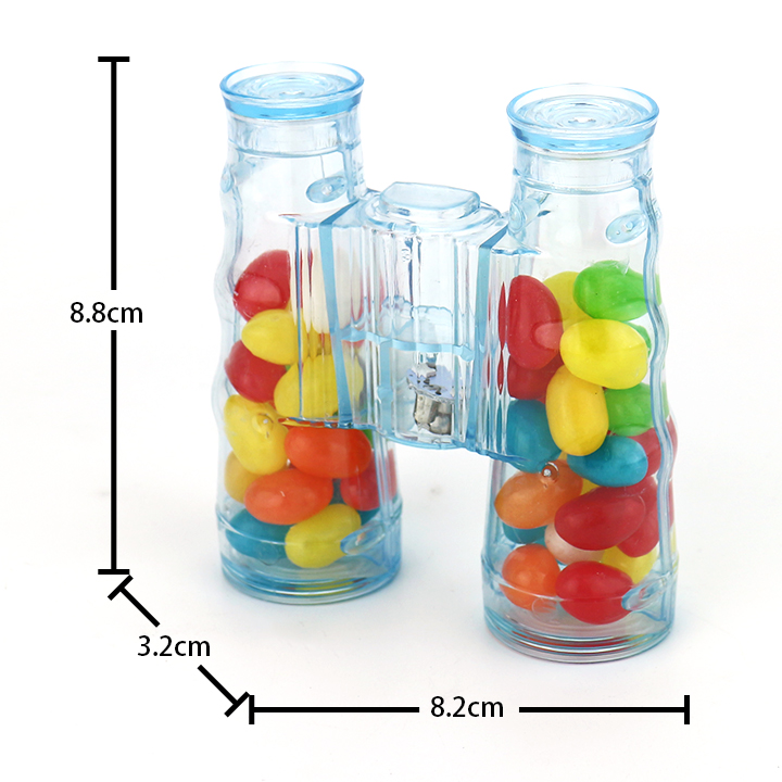 LED flashing telescope bottle toy candy with colored jelly beans CH-TB234