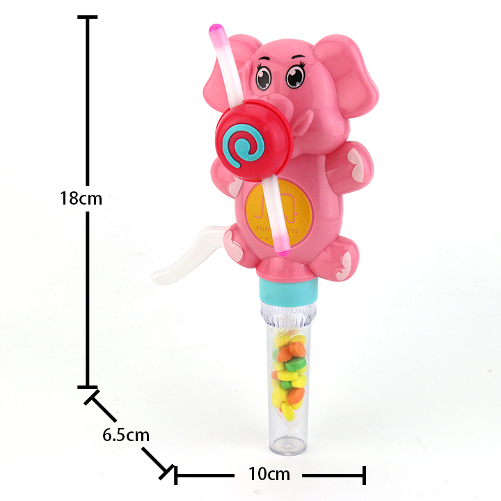 Colorful LED glowing toy Elephant hand press luminous neon stick fan candy toy CH-TB238