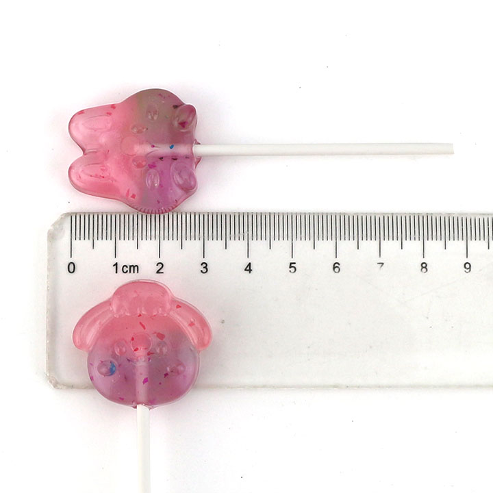 6 shapes dual color dual fruit flavor animal head shape hard lollipop candy CH-BP127