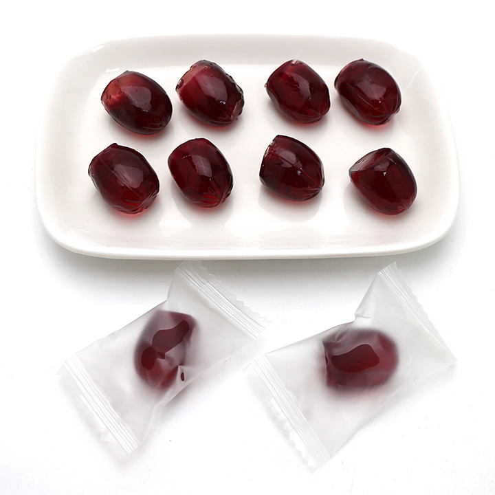 Wholesale 3D peeling grape shaped fruit flavored soft gummy candy in bulk CH-S139