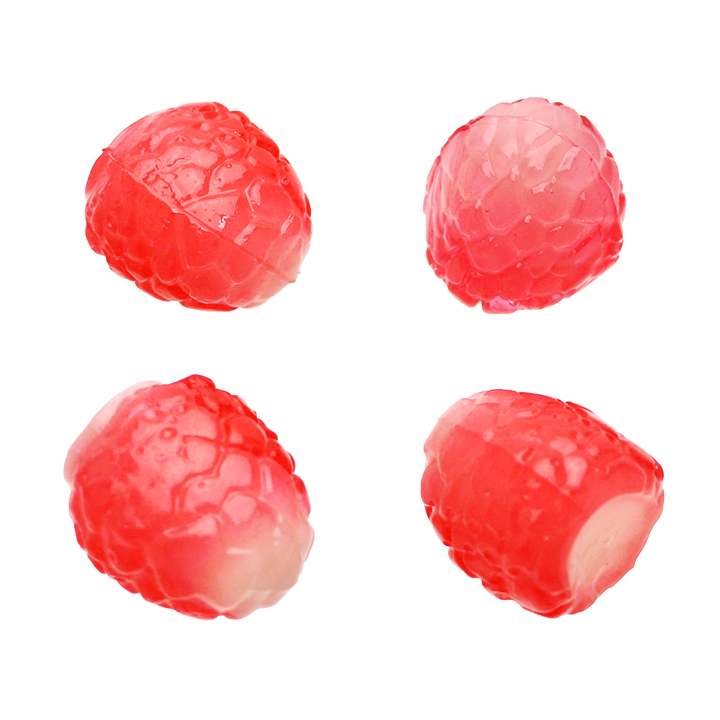 Wholesale 3D peeling litchi shaped fruit flavored soft gummy candy in bulk CH-S140