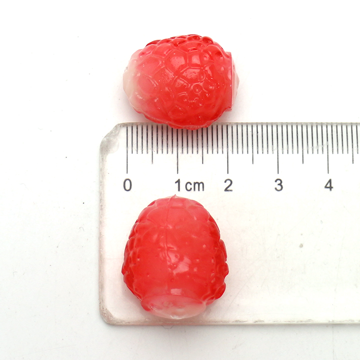 Wholesale 3D peeling litchi shaped fruit flavored soft gummy candy in bulk CH-S140