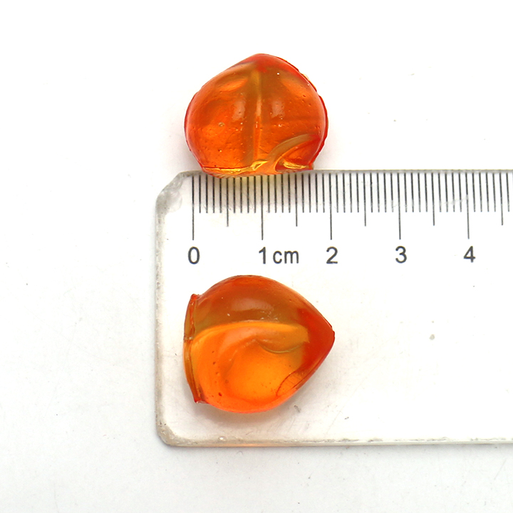 Wholesale 3D peeling peach shaped fruit flavored soft gummy candy in bulk CH-S141