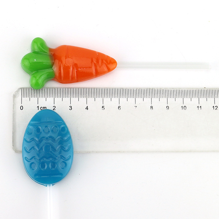 Happy Easter holiday Carrot ,Rabbit,Colorful Egg hard Lollipop Candy in Jar CH-BP128-1