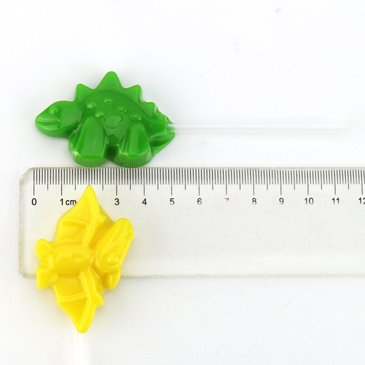 3 cartoon dinosaur animal shaped hard lollipop candy in box CH-BP129