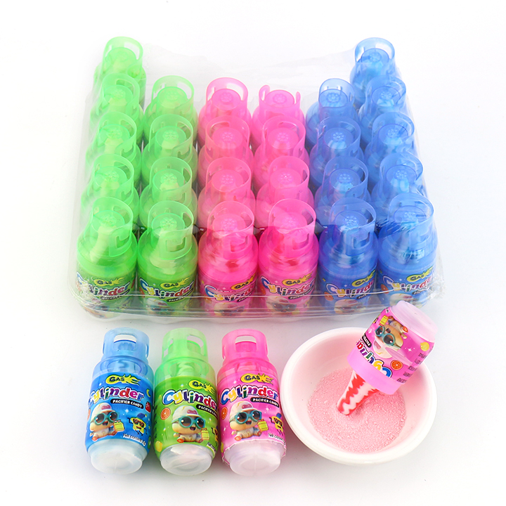 Gas bottle pacifier nipple candy pop with sour powder candy CH-N727
