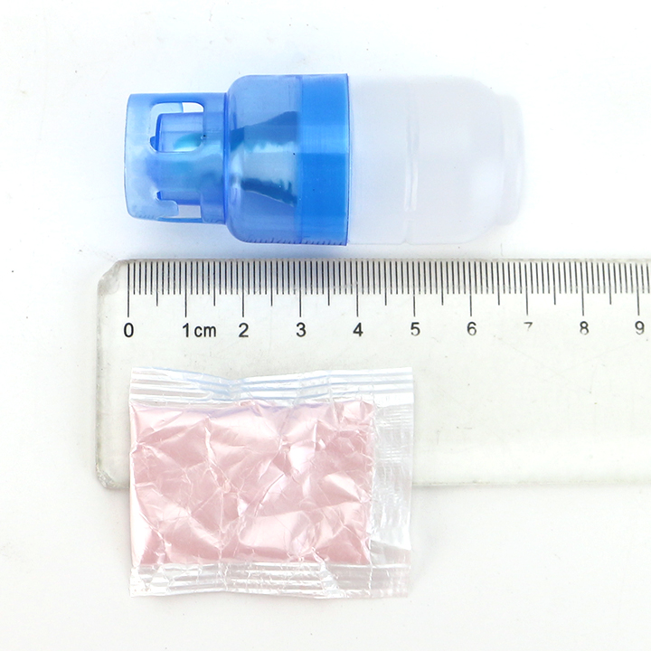 Gas bottle pacifier nipple candy pop with sour powder candy CH-N727