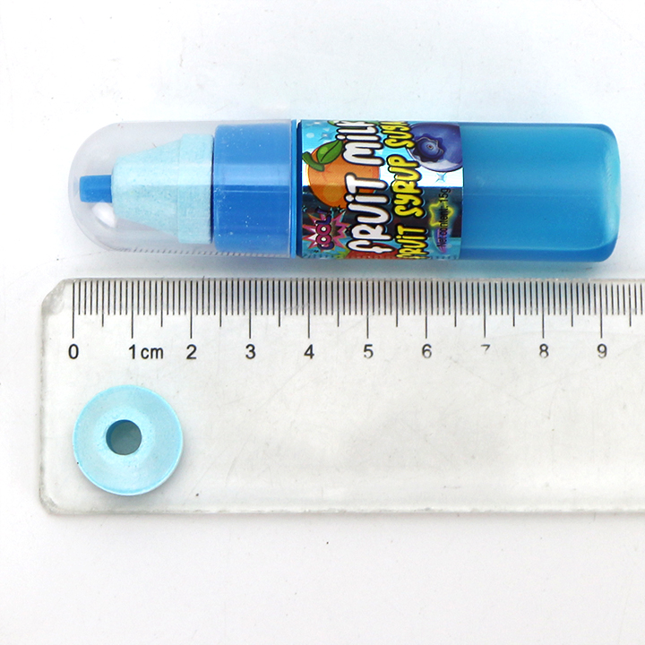 2-in-1 Fruit syrup Jam Liquid Candy with Nipple Shaped Pressed tablet Candy CH-N726