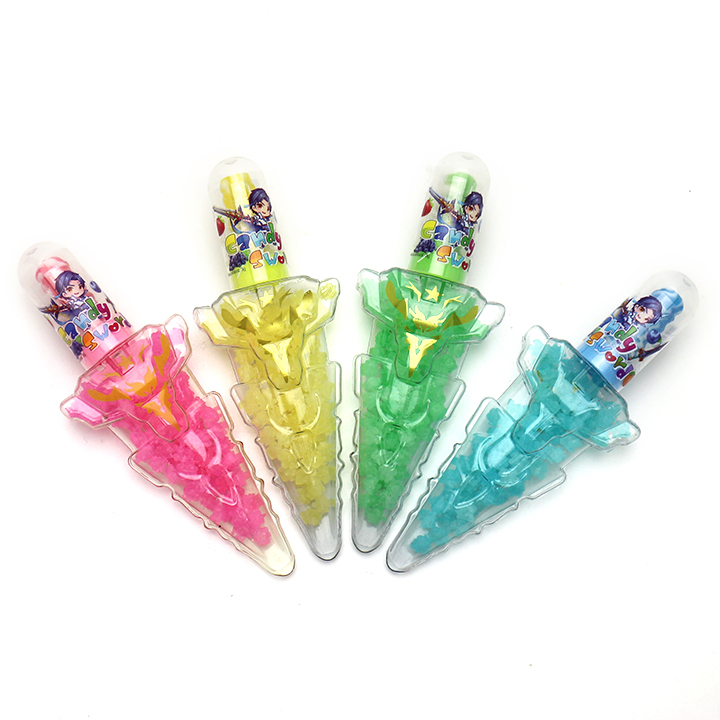Star Candy Sword bottle nipple lollipop candy with star hard candy filling CH-N729