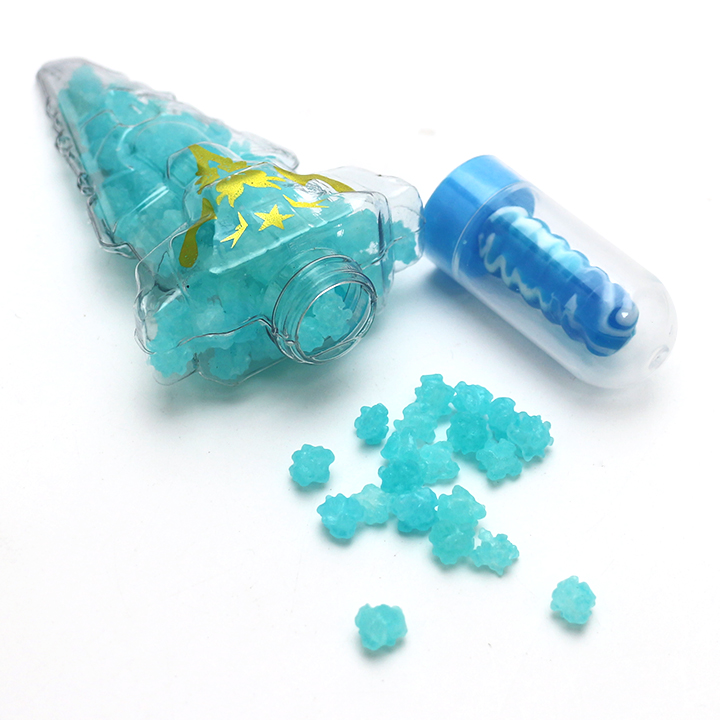 Star Candy Sword bottle nipple lollipop candy with star hard candy filling CH-N729