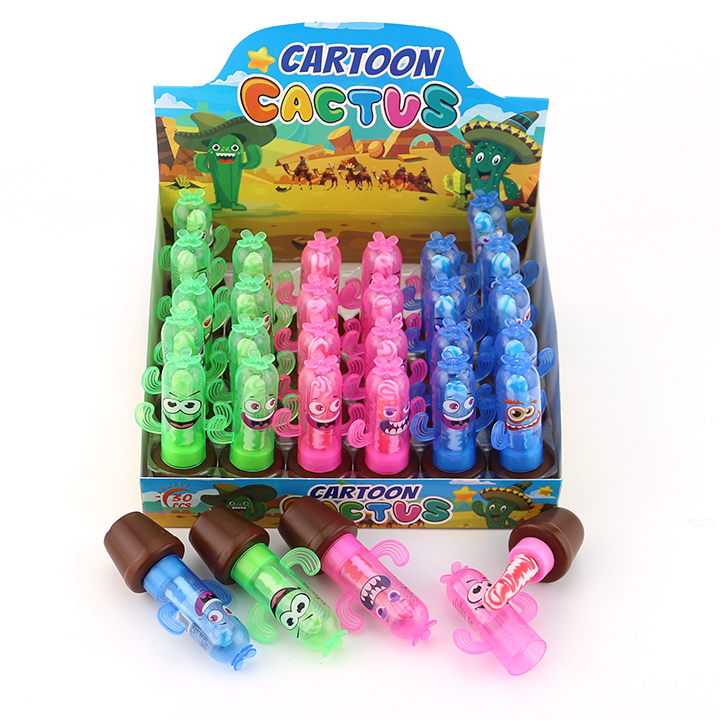Cartoon Cactus shape lollipop candy CH-N730