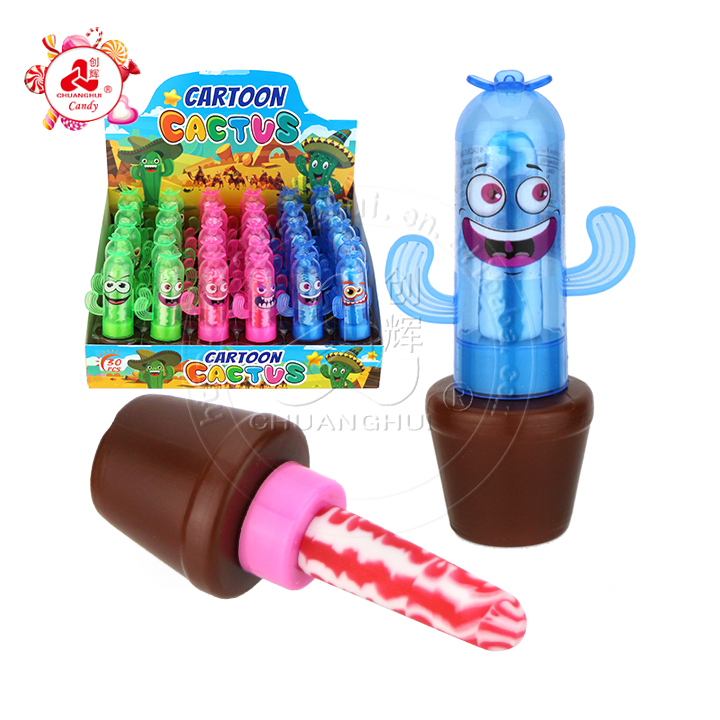 Cartoon Cactus shape lollipop candy CH-N730