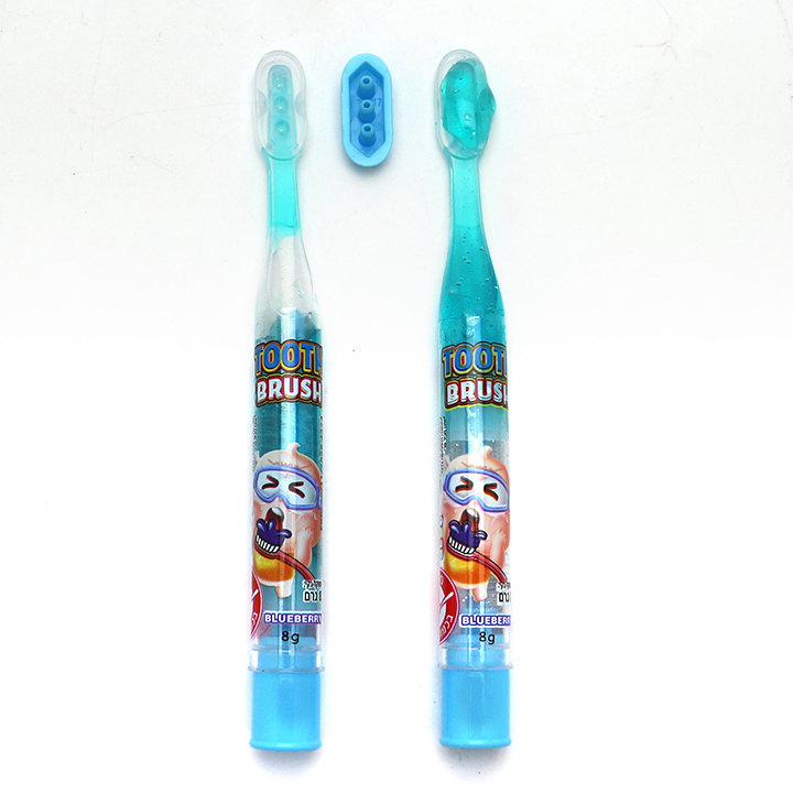 Multi color toothbrush shaped squeeze gel jam liquid candy CH-N731