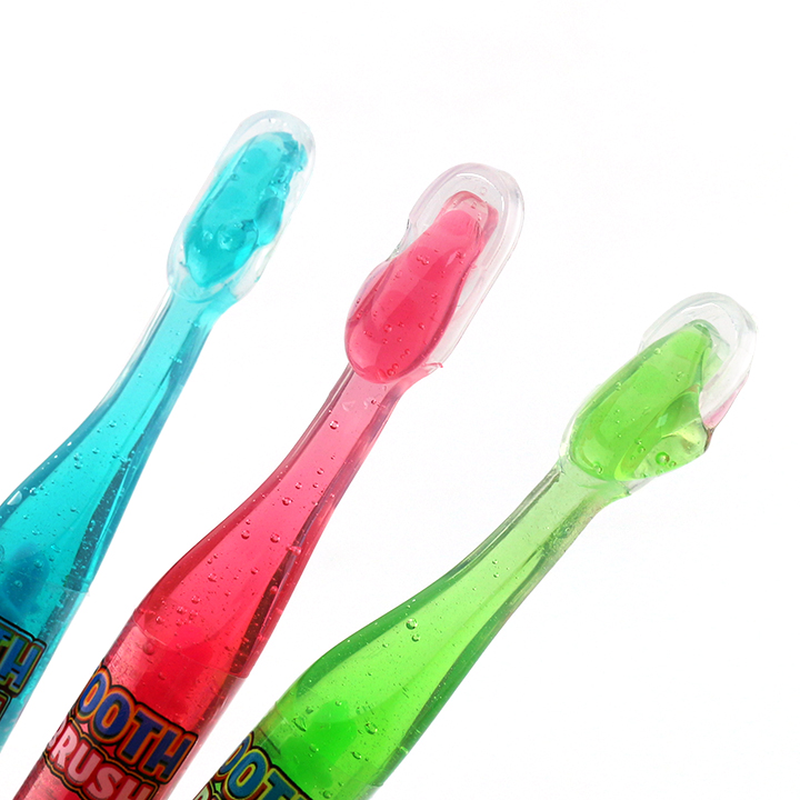 Multi color toothbrush shaped squeeze gel jam liquid candy CH-N731