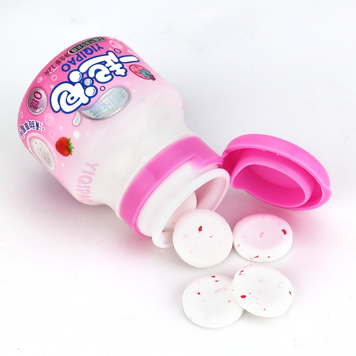 Small bottle Mixed Fruits Flavor Sugar Free Soda Bubble Pressed Tablet Fizzy Candy CH-N732