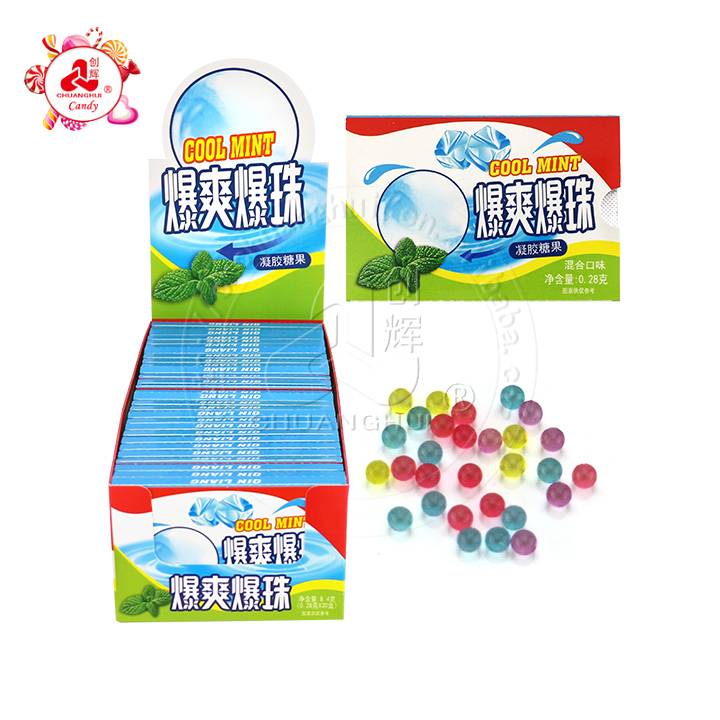 Mouth Fresh Cool Mint Explode mini Bead candy mini pearl candy with mint jam filling CH-J648