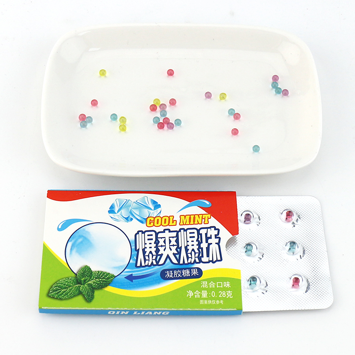 Mouth Fresh Cool Mint Explode mini Bead candy mini pearl candy with mint jam filling CH-J648